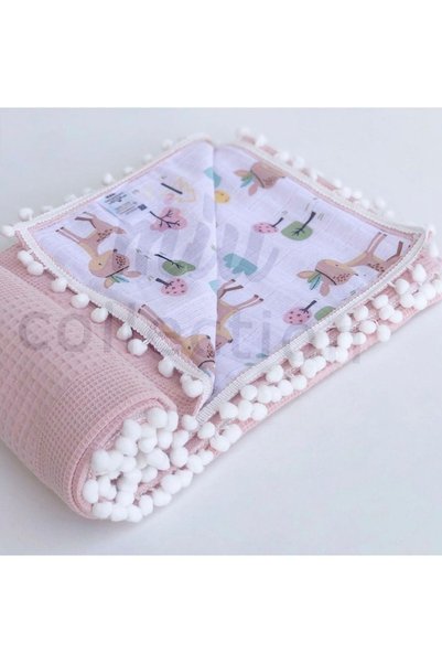 FG Store 100% Cotton Multi-Purpose Double Layer Muslin Blanket (80X100)