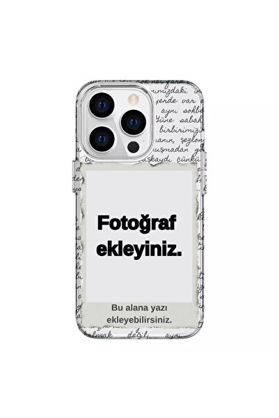 Turkuaz Iphone 16 Pro Uyumlu Kişiselleştirilebilir Tasarimli Lüks Silikon Kilif
