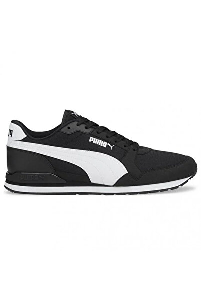 Puma ST Runner v3 Mesh 38464001 Erkek Günlük Kullanım Ayakkabı Siyah Beyaz