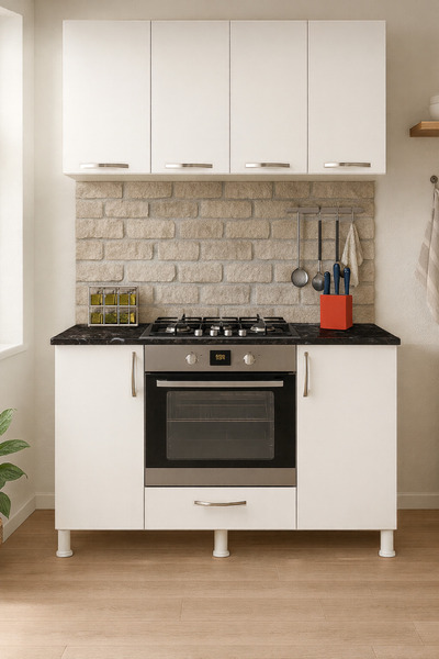 UMGMOBİLYA 140LIK ÜST DOLAPLI ANKASTRE DOLABI, MUTFAK DOLABI, ÇOK AMAÇLI DOLAP