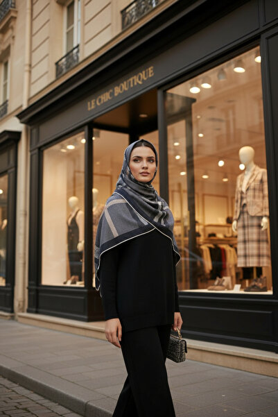 Onur وشاح - وشاح ناعم منقوش من القطن للنساء