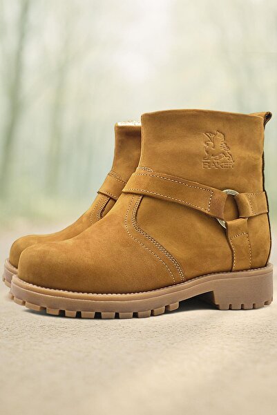 Rakerplus Cizme pentru copii unisex din piele naturală Chiron cu fermoar galben