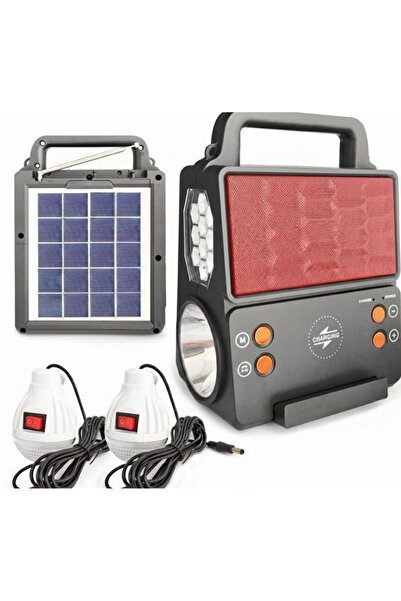 Protonust Çok Fonksiyonlu Taşınabilir Güneş Enerjili Solar Işık Radyo Bluetoo...