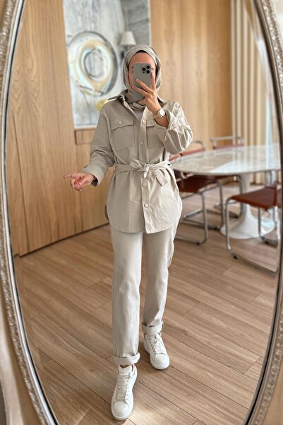 Ka Hijab Мек комплект - бежов