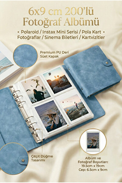 Trendfone Instax Mini Serisi Albüm-200 Fotoğraf Kapasiteli