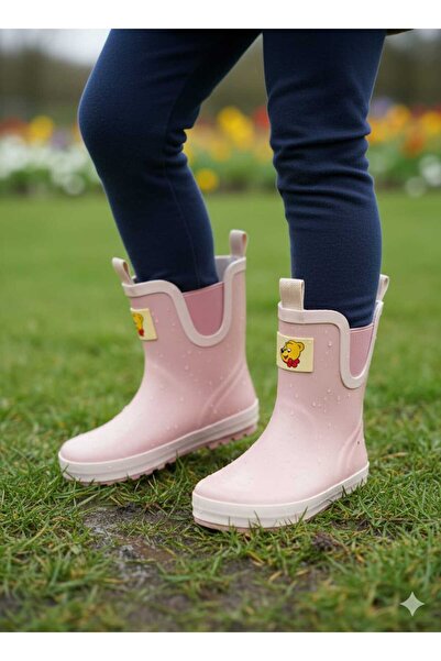 Haribo Çocuk  Su Geçirmez Yağmur Çizmesi Pembe