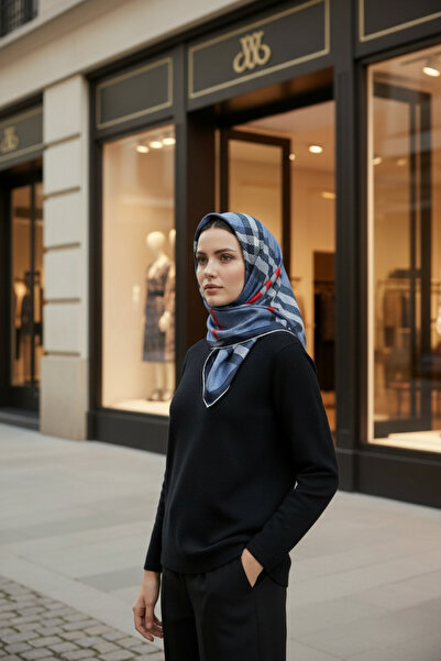 Onur وشاح - وشاح ناعم منقوش من القطن للنساء