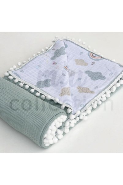 FG Store 100% Cotton Multi-Purpose Double Layer Muslin Blanket (80X100)