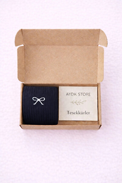 AYDK Неформални дамски чорапи с бродерия на панделка, цветни летни и зимни па...