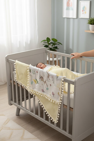 FG Store 100% Cotton Multi-Purpose Double Layer Muslin Blanket (80X100)