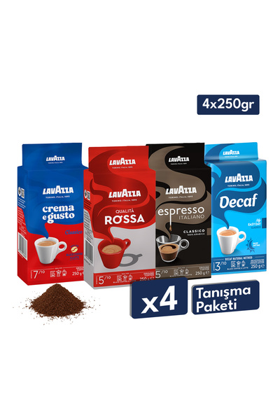 LavAzza Decaf My Easy Day Classico + Crema e Gusto + Qualità Rossa + Espresso...