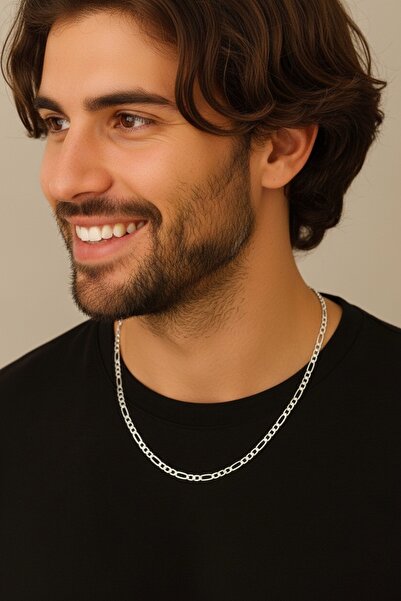 CEVHERİN Erkek Figaro Zincir Kolye
