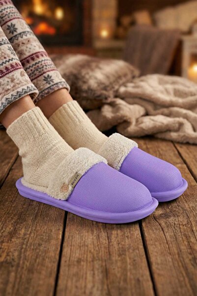 GEZER Kışlık Kadın Islak Zemin Terlik