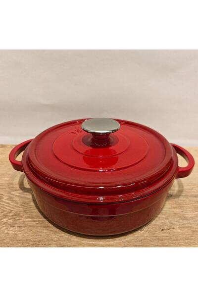 Sürel 24 cm Yuvarlak Sığ Tencere Degrade Kırmızı
