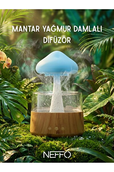 NEFFO Sihirli Yağmur Bulut Aromaterapi Difüzör | Mini USB Taşınabilir Nemlend...