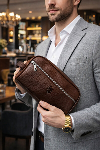 Arı Deri Luccacci Leather Men's Handbag, Travel Bag, Money Portfolio 22X12X10 cm