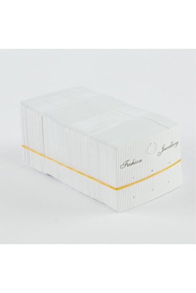 ZERO LAND MTXDPN 6 قطع (181015) بطاقة أقراط - أبيض