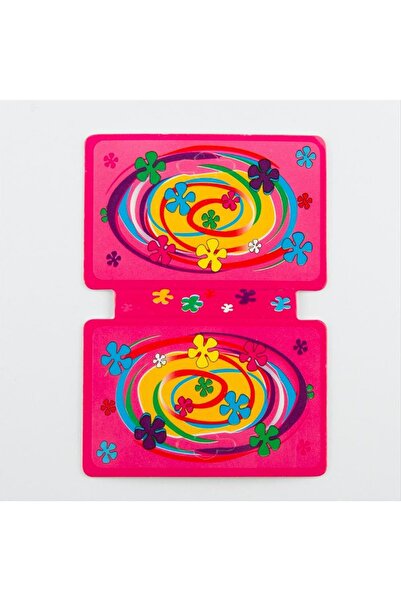 ZERO LAND MTXDPN نمط زهور (183135) بطاقة قلادة - وردي