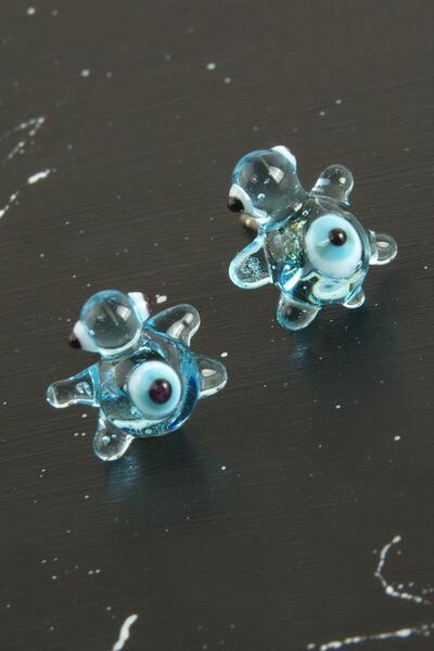 glovia bijuteri MTXDPN كابلوتير كام (182010) أقراط - أزرق فاتح