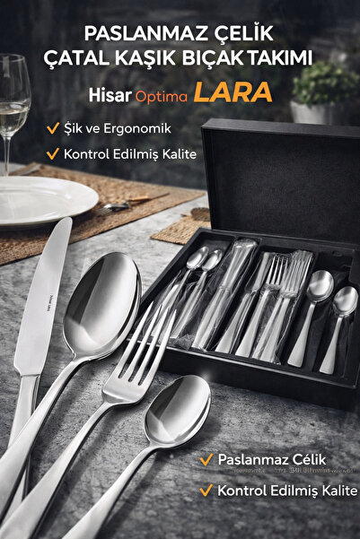 HİSAR OPTİMA Hisar Optima24 Parça Çatal Kaşık Bıçak Seti