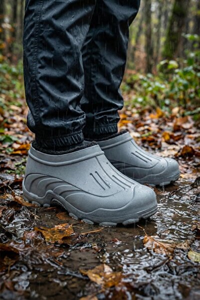 GEZER Erkek Kışlık İçi Peluşlu Çıkarılıabilir Rahat Taban Kısa Eva Kar Bot