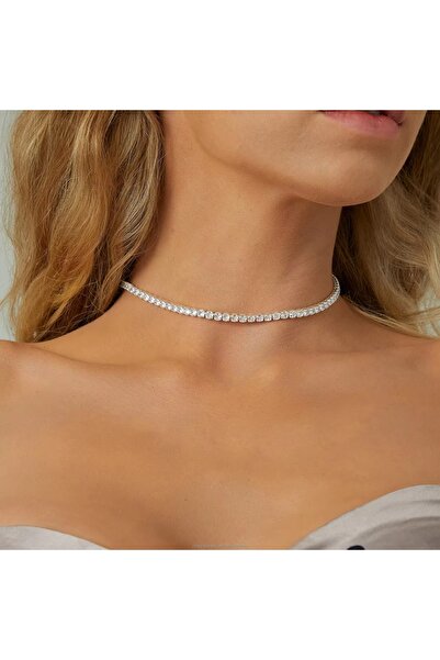 CAXBERN قلادة نسائية من حجر الزركون المائي