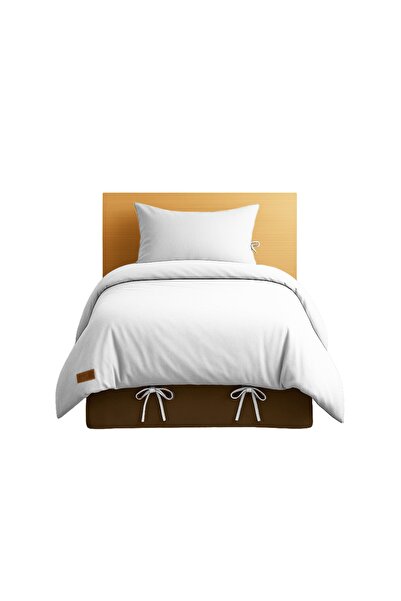Sabia 100% Cotton 62 Thread Count 90X200 cm Single Duvet Cover Set with Elastic Sheet Suitable for +30 cm Height