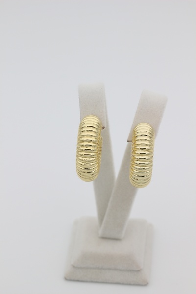 XUPING JEWELRY Style Pearl/Xuping Jewelry Bombellied Hoop Earring