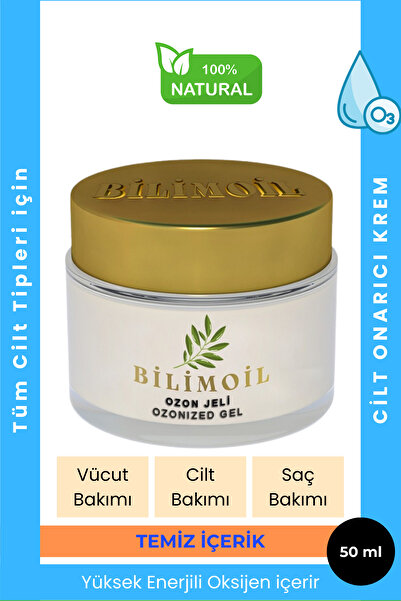 bilimoil Yüksek Enerjili jel formunda Tetra ozon yağı cilt ve vücut bakımı 50 ml 2'li