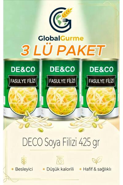 DECO Soya Filizi 425 g × 3 Adet