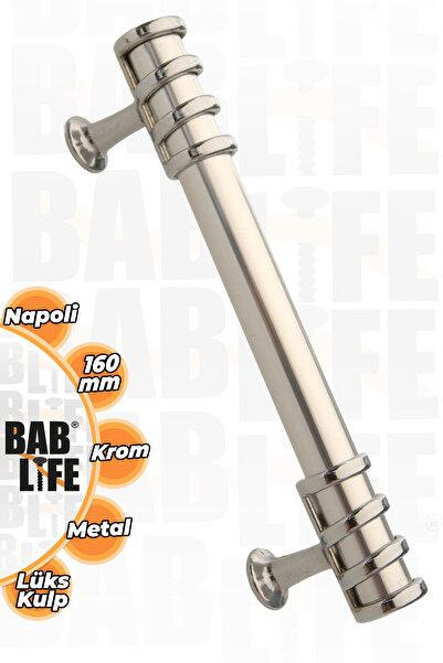 bablife Napoli 160mm Chrome Metal Luxury Drawer Cabinet Furniture Handles with All Color Options