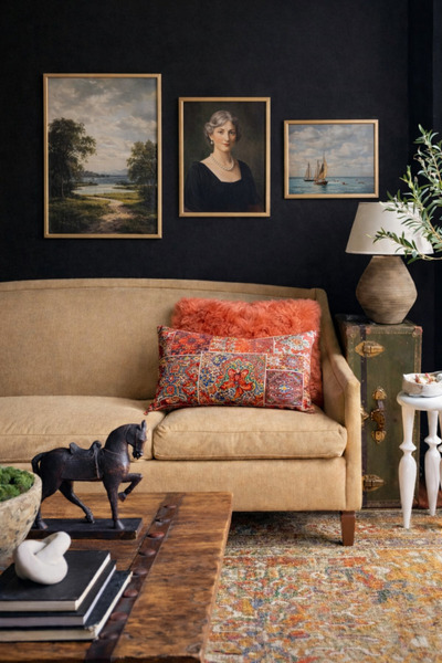 Alacastore Husă de pernă cu motiv Kilim anatolian