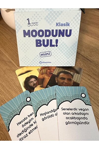 Luxmon Moodunu Bul Mini Klasik Kart Oyunu 1.Paket 45 Kart