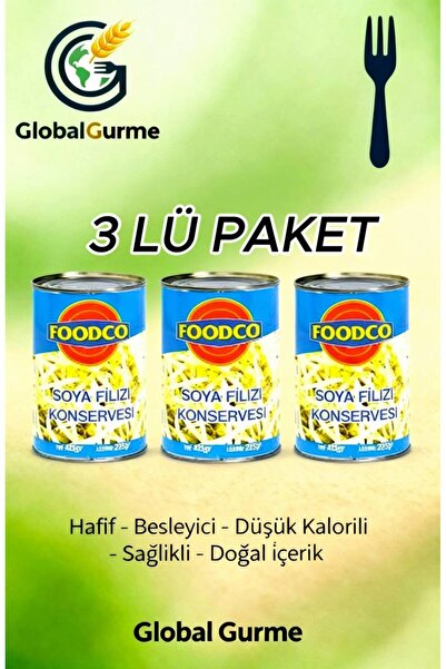 Foodco Soya Filizi 425 g x 3 Adet – GLOBAL GURME –
