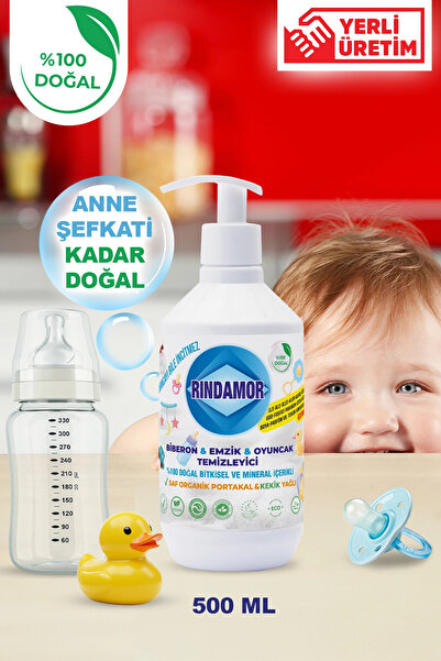 RINDAMOR % 100 DOĞAL BİTKİSEL BİBERON EMZİK ve OYUNCAK TEMİZLEYİCİ- ORGANİK P...