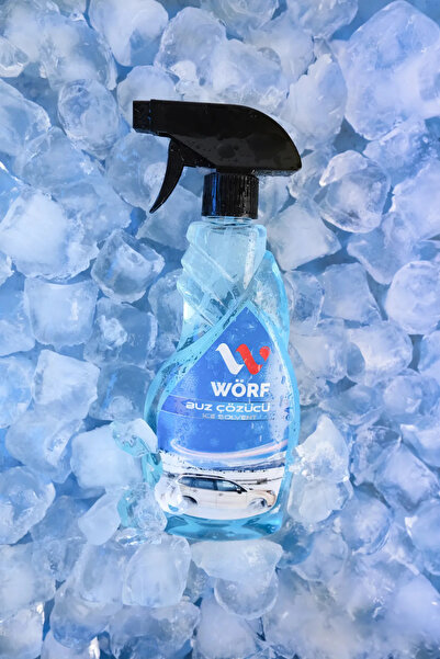 WÖRF Araba Oto Cam Buz Çözücü Sprey Eko Seri Buzlanma Önleyici Sprey 500 ml 2 Adet Pratik Buz Kazıyıcı