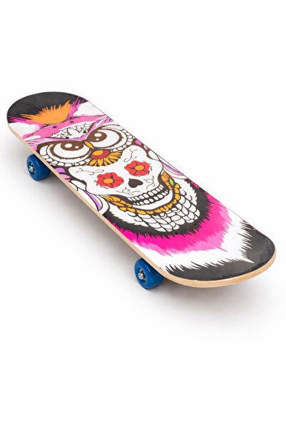 Furkan Toys Üstü Zımparalı Ahşap Kaykay 80cm Silikon Tekerli (10 yaş ve üzeri)