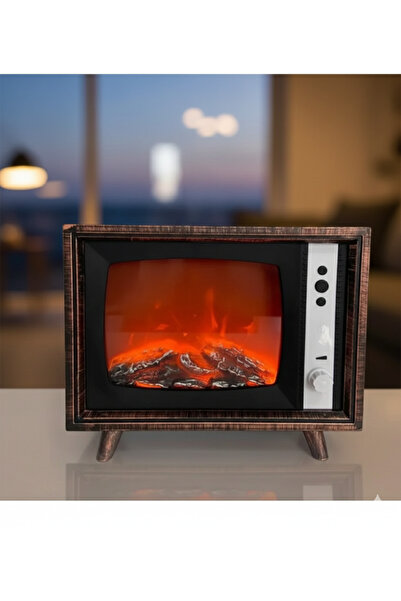 kamptek kamp teknolojisi Wintage Dekoratif TV Tasarım Şömine Lamba Kamp Karav...