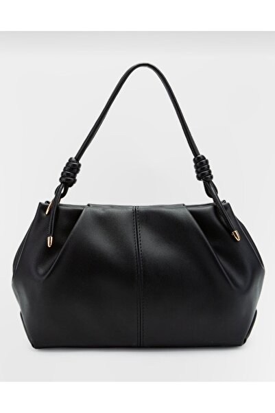 OZ&BU Knot-Detail Faux Leather Hand and Shoulder Bag