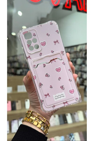 OVADA XIAOMI REDMI 10 Uyumlu Kamera Korumalı Kartlıklı Baskılı Darbe Emici Si...