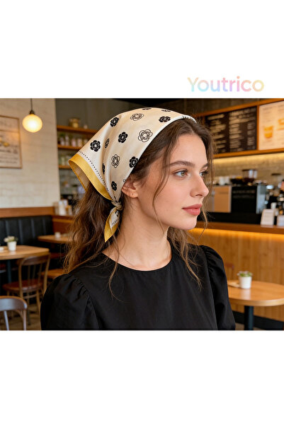 Youtrico أوائل الخريف، وشاح مربع للرقبة ووشاح نسائي، وشاح رأس عصري بنمط أشرطة...