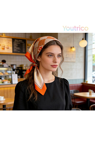 Youtrico أوائل الخريف، وشاح مربع للرقبة ووشاح نسائي، وشاح رأس عصري بنمط أشرطة...