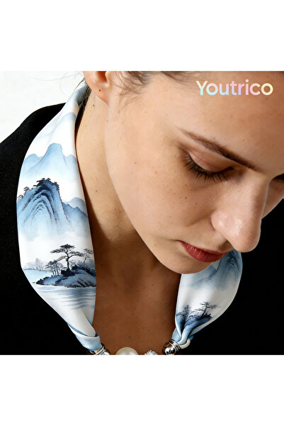 Youtrico وشاح نسائي مغناطيسي جديد، وشاح صغير، ربطة شعر، منشفة 55*10 سم