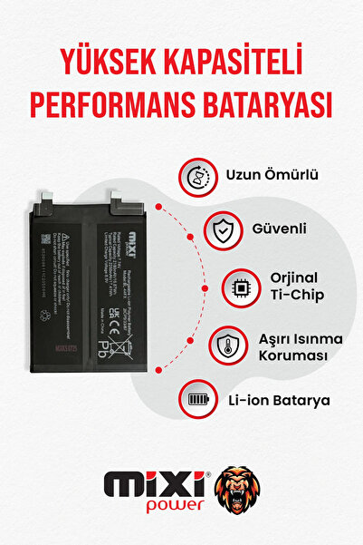mixipower infinix NOTE 12 VİP Uyumlu Tam Kapasite Batarya TR Garantili