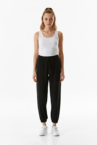 Fulla Moda بنطال رياضي مضلع - خصر مطاطي