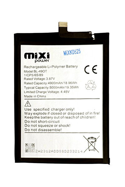 mixipower infinix TECNO Camon 20 / 20 Pro Uyumlu Tam Kapasite Batarya TR Gara...