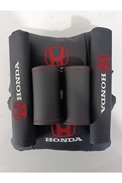 Autosar honda uyumlu oto boyun yastığı + emniyet kemer pedi+kapı tutma kolu koruyucu