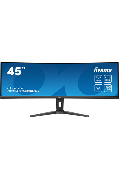 IIYAMA Οθόνη LED VA ProLite Curbat XCB4594DQSN-B1 45" Dual QHD, 165Hz, 0,8ms, HDMI, Μπλε φως
