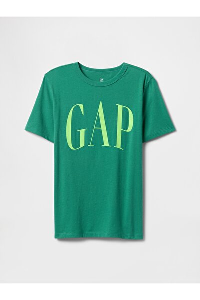 GAP Erkek Çocuk Yeşil Gap Logo T-Shirt