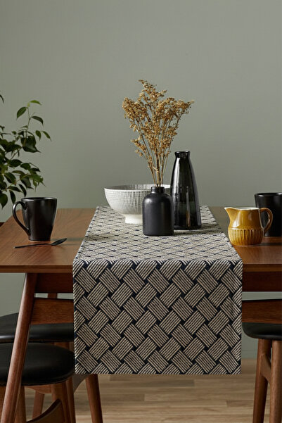 OTEXSA Pamuklu 3D Baskılı Runner Su İtici Leke Tutmayan 40x110cm